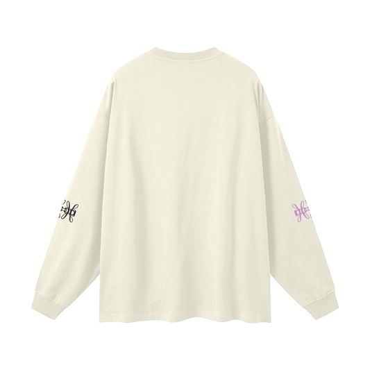 Oversized Long Sleeve Cotton T-Shirt