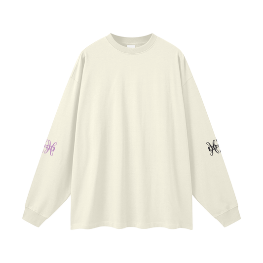 Oversized Long Sleeve Cotton T-Shirt