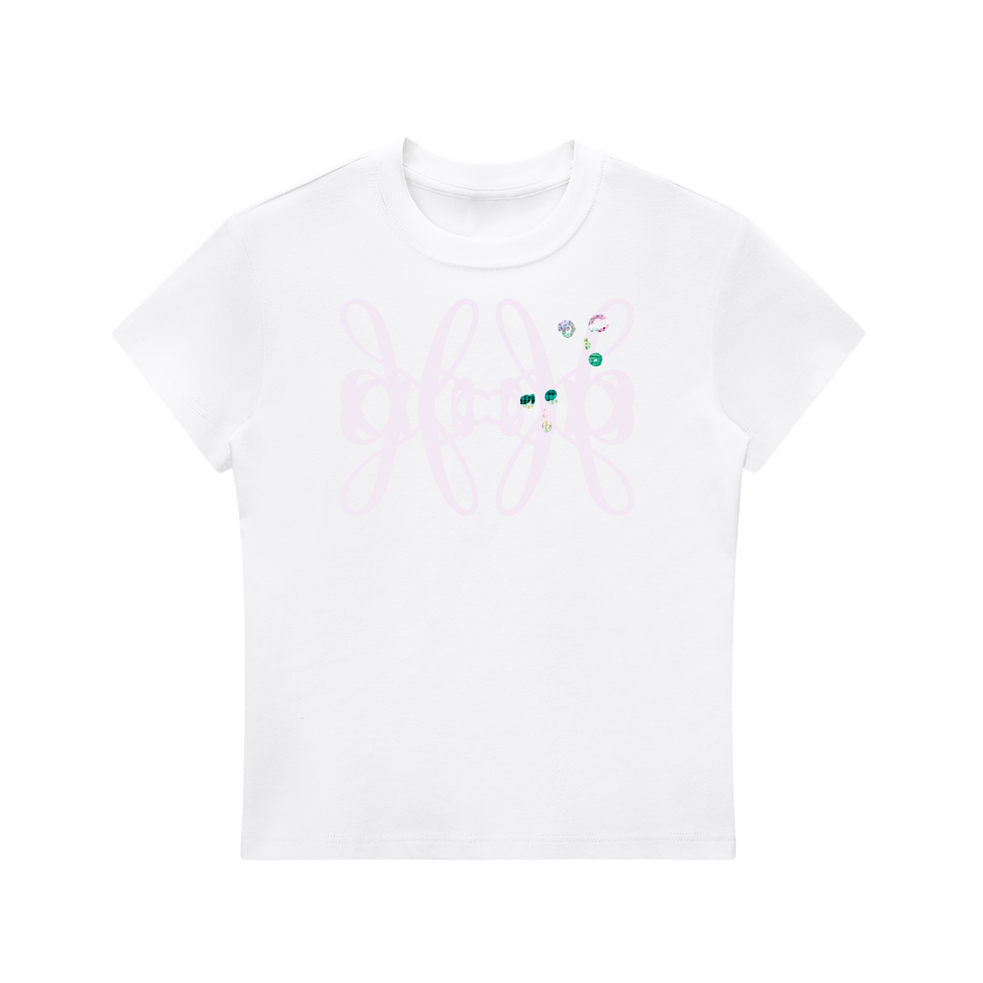Short Sleeve Cropped Fitted T-Shirt