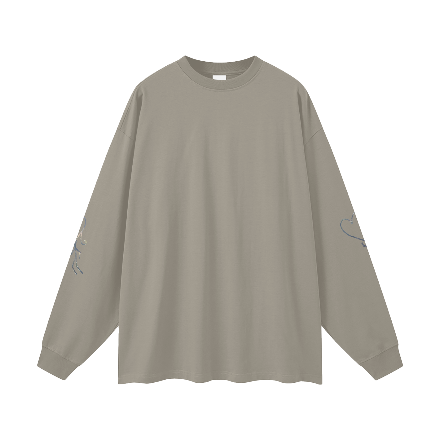 Oversized Long Sleeve Cotton T-Shirt